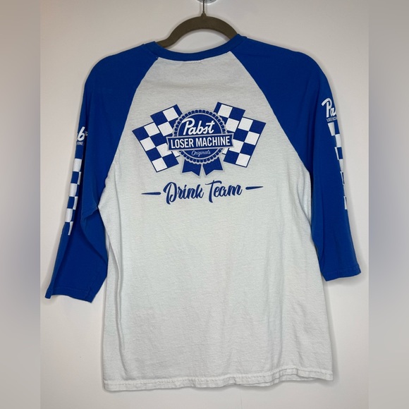 Pabst Blue Ribbon Other - Loser Machine x Pabst Blue Ribbon Tee Beer Punk Biker Graphic Baseball Shirt S